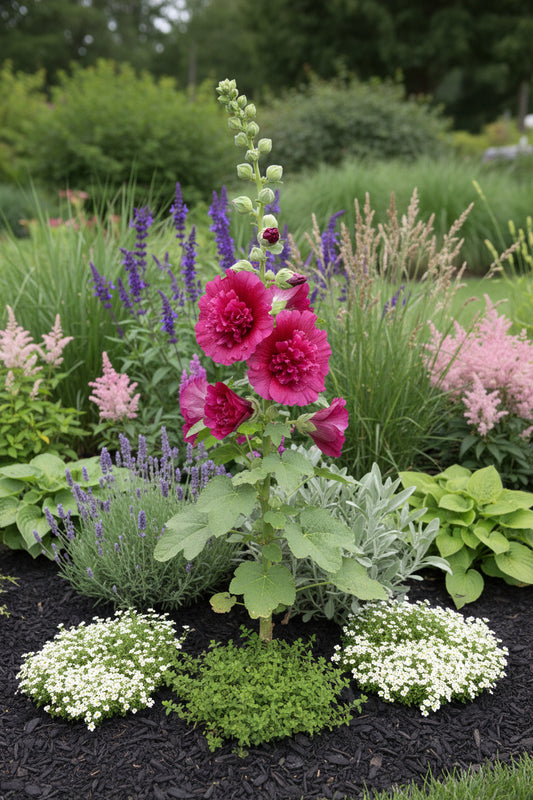 Hollyhock QUEENY PURPLE