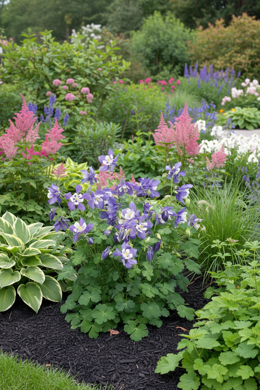 Columbine Spring Magic Navy White