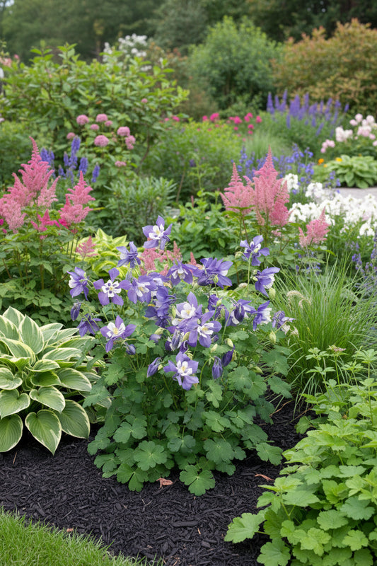 Columbine Spring Magic Navy White